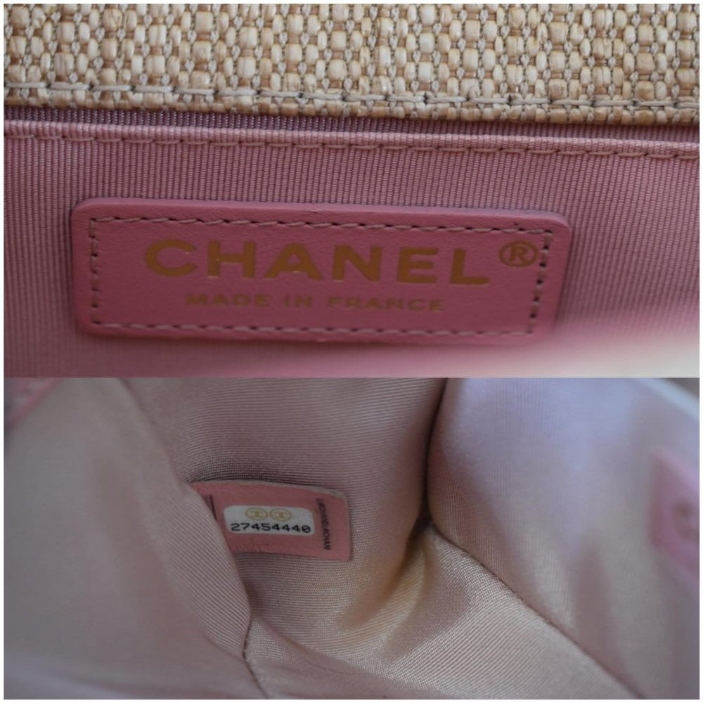Chanel Small Boy Chevron Cotton Mixed Fibers - Picture 12 of 12
